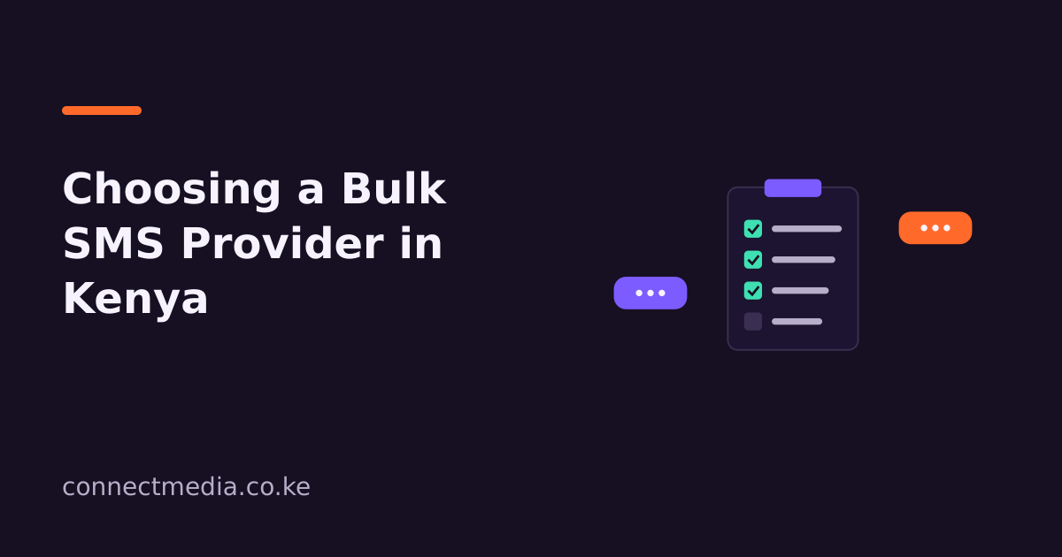 Choosing a bulk SMS provider in Kenya