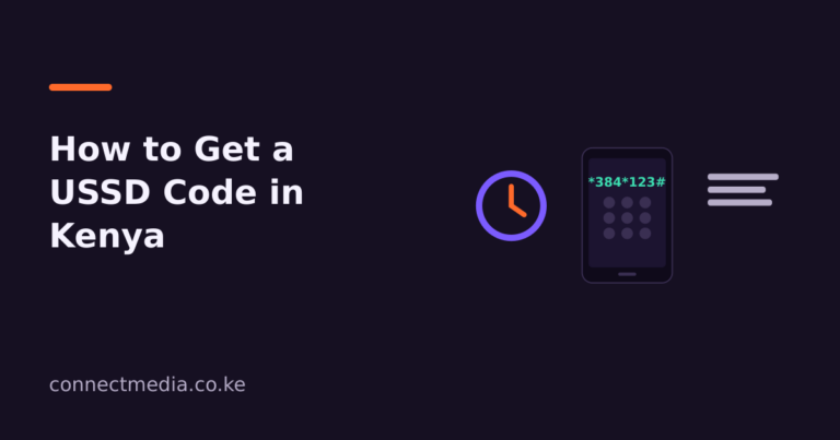 How to get a USSD code in Kenya