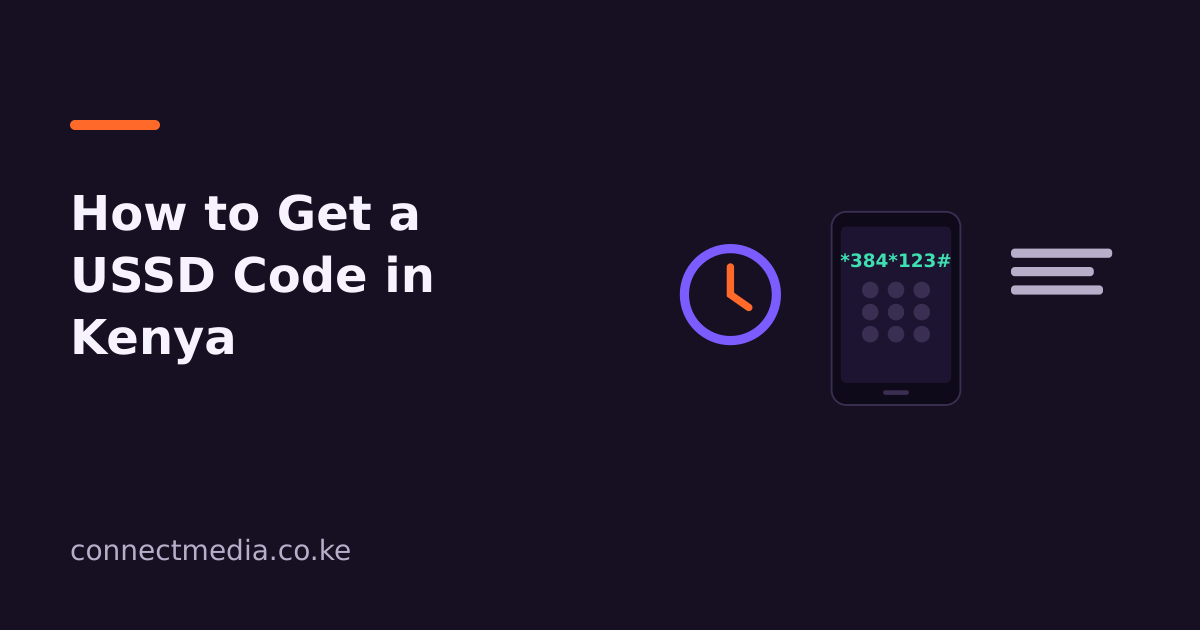 How to get a USSD code in Kenya